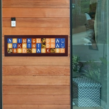 Custom Printable Name Board Framed in Wood